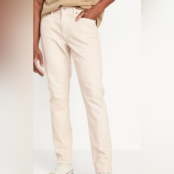 Old Navy men’s slim jeans off white 30x30 - Picture 1 of 5